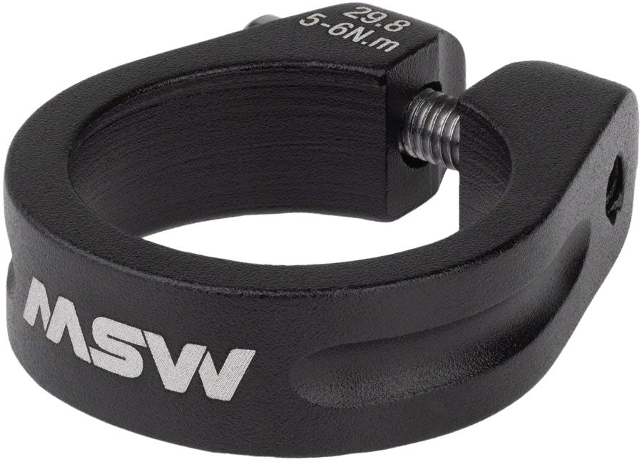 MSW Seatpost Clamp - 29.8mm Bolt-On Black