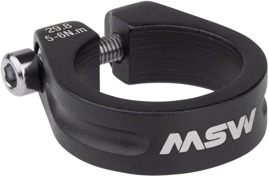 MSW Seatpost Clamp - 29.8mm Bolt-On Black