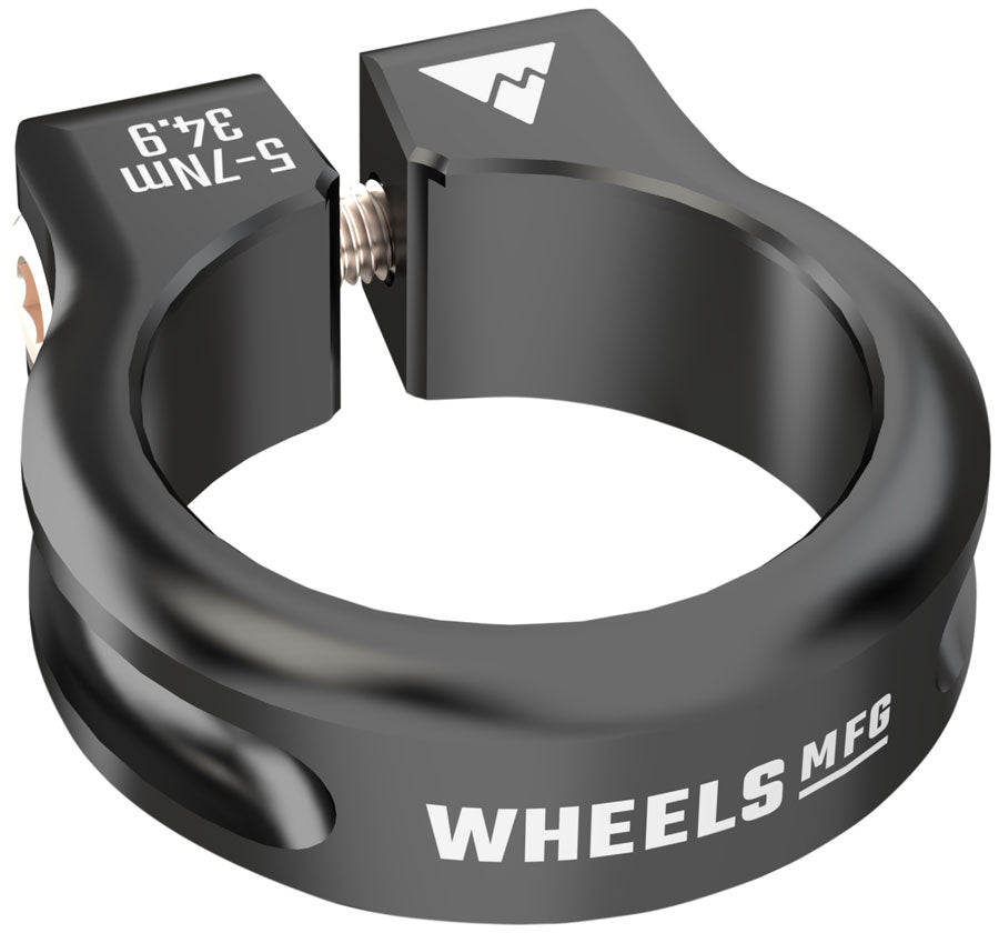 Wheels Manufacturing Seatpost Clamp - 34.9mm Bolt-On Black