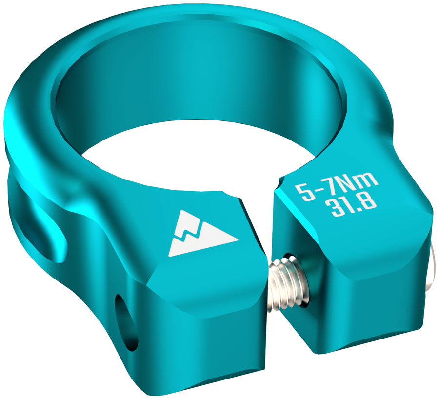 Wheels Manufacturing Seatpost Clamp - 34.9mm Bolt-On Teal
