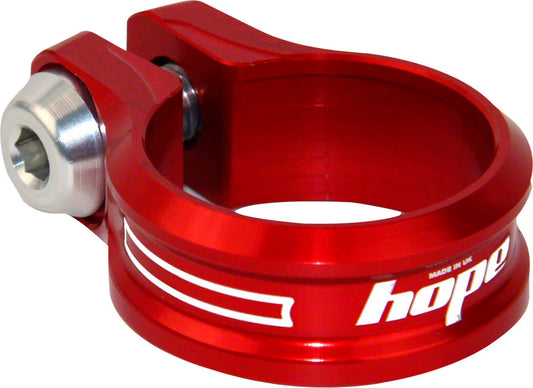Hope Seatpost Clamp - 34.9mm Bolt-On Red