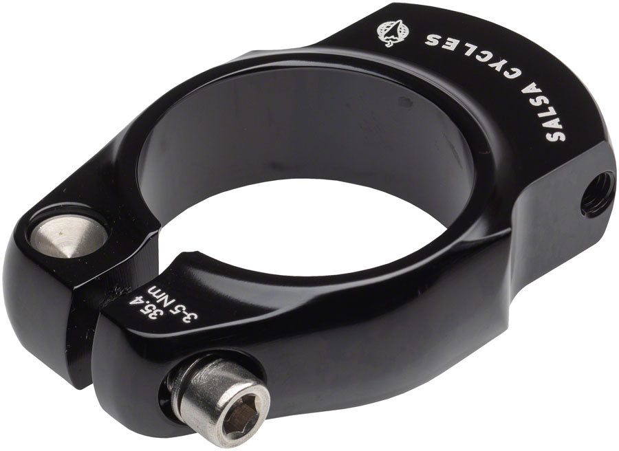 Salsa Rack-Lock Seatpost Clamp - 35.4mm Bolt-On Black