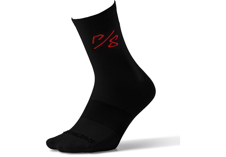 Specialized Soft Air Tall Sock Sagan Decon Red Black M