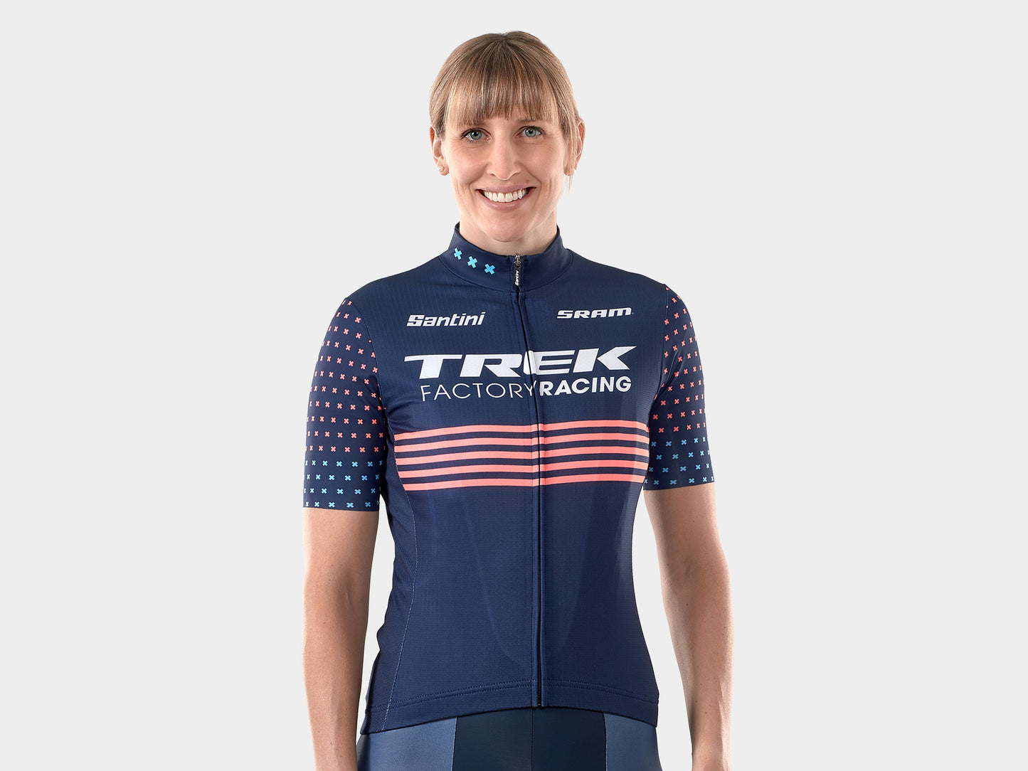 Jersey Santini Trek Factory Racing CX Replica Women S BL/PK