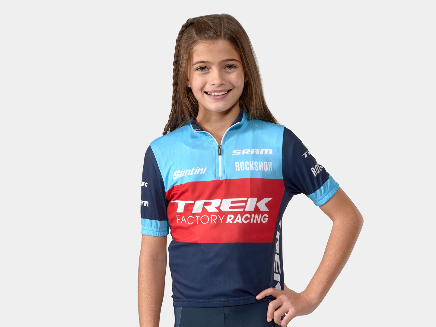 Jersey Santini Trek Factory Racing XC Replica Youth S BL/BL