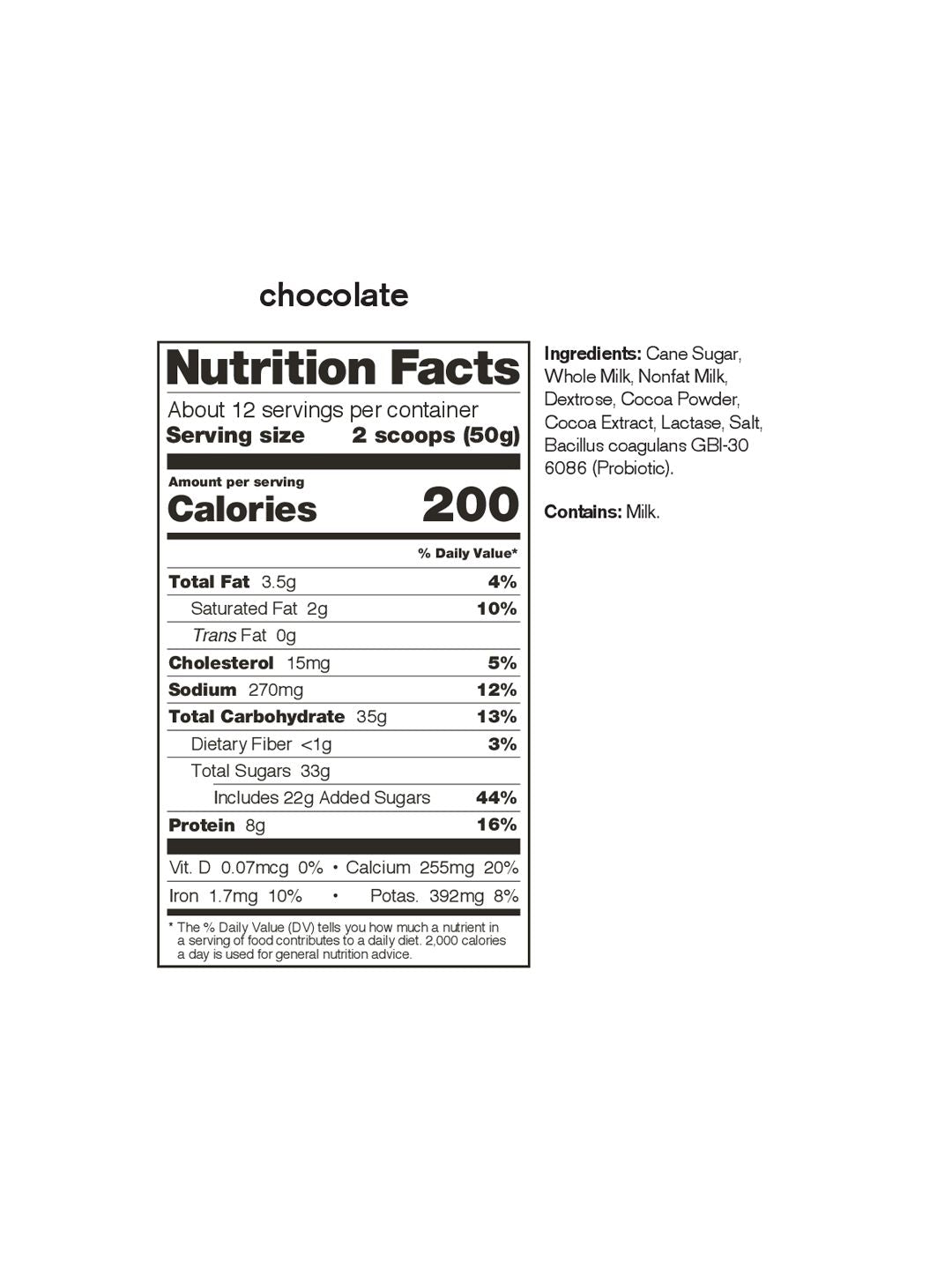 Supplement Skratch Recovery Chocolate 12 Serving