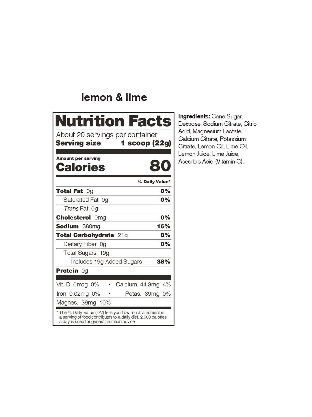 Supplement Skratch Sport Hydration Lemon Lime 1lb Bag