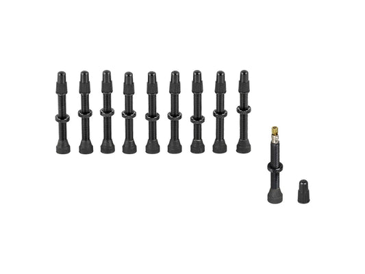 Stans Alloy Presta Valve Stem 35mm Univ Black 10/Cnt