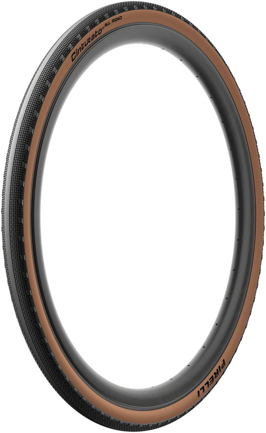 Pirelli Cinturato All Road Tire - 700 x 45 Tubeless Folding Classic Tan TechWALL+ Pro Gravel