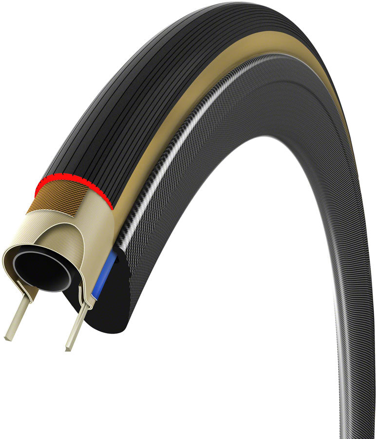 Vittoria Corsa Pro Tire - 700 x 28 Clincher Folding BLK/Tan Graphene + Silica G2.0