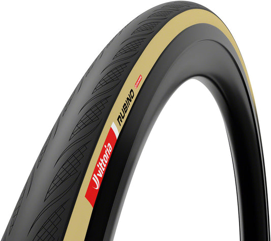 Vittoria Rubino V Tire - 700 x 32 Tubeless Folding BLK/Tan 1C Graphene + Silica G2.0