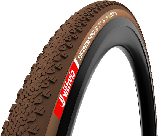 Vittoria Terreno Pro T30 Fine Loose Tire - 700 x 35 Tubeless Folding BLK/Brown Eco Gravel Race