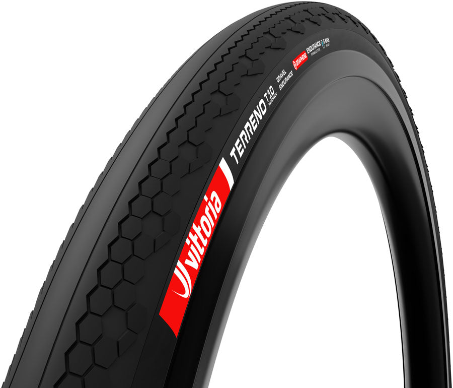 Vittoria Terreno T10 Hardpack Tire - 700 x 50 Tubeless Folding BLK Gravel Endurance Graphene G2.0