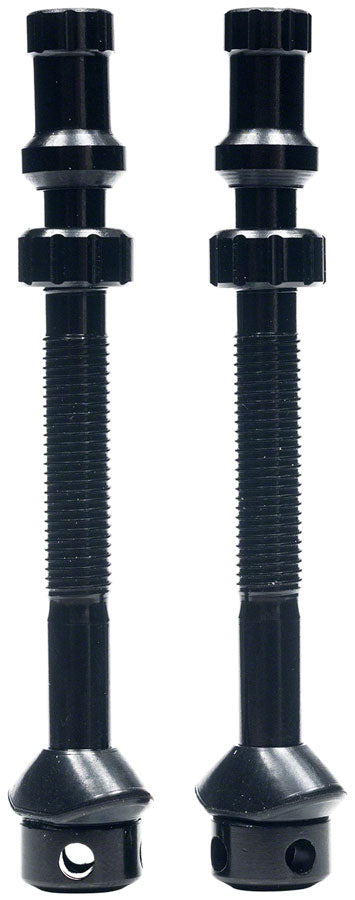 Stans Tubeless Exo-Core Valve Stems - Alloy Tall Black Pair