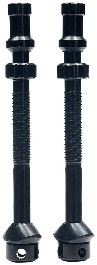 Stans Tubeless Universal+ Valve Stems - Alloy Extra Tall Black Pair