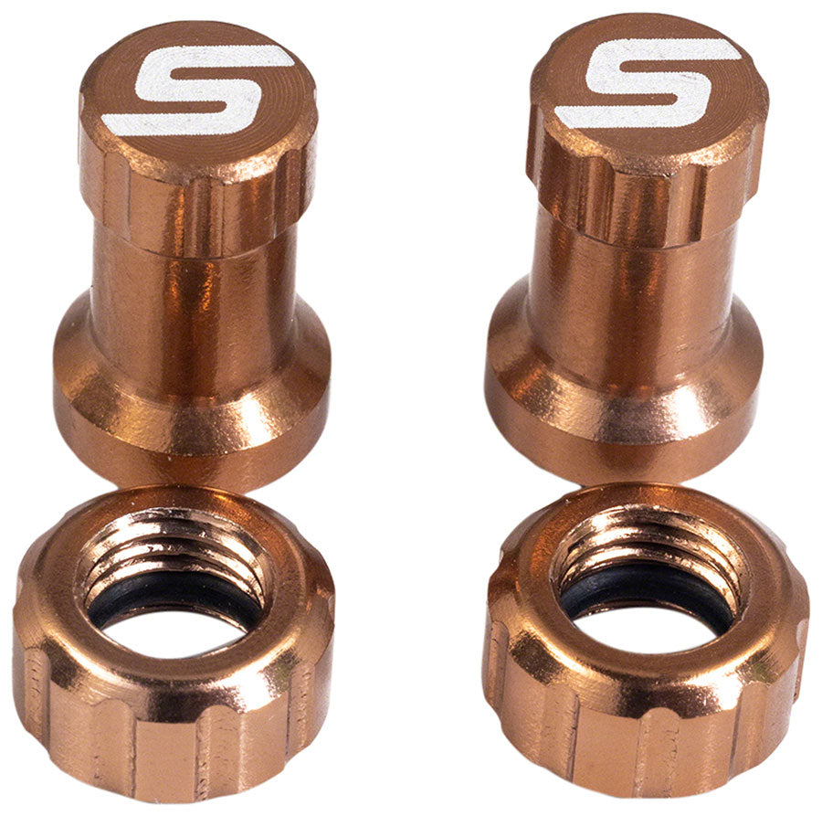 Stans Tubeless Valve Stem Cap Color Kit - Copper Pair