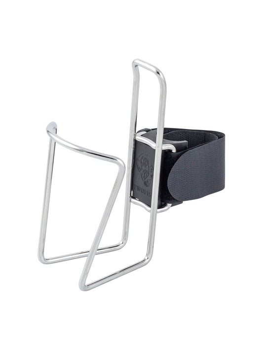 Two fish QR Bottle Cage QR Stainless Steel Silver Universal