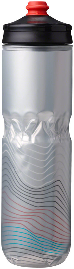 Hydrapak Polar Surge Ascent Insulated Water Bottle - 24oz Silver