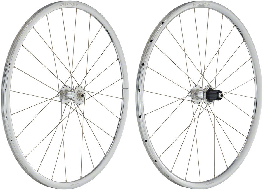 Ritchey Classic Zeta Wheelset - 700c 12 x 100mm 12 x 142mm 6-Bolt HG11 Road Silver