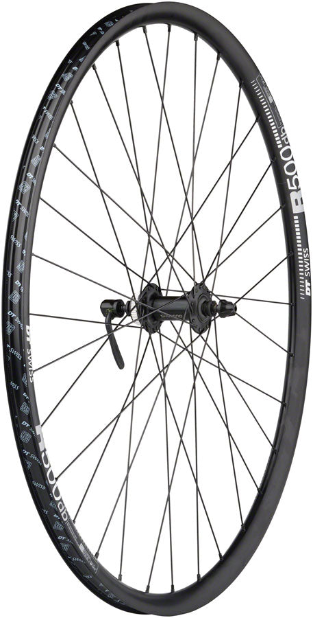 Quality Wheels Shimano / DT R500 Disc Wheelset - 700 QR x 100/135mm Center-Lock HG 11 Road BLK