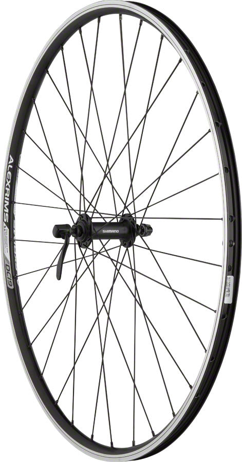 Quality Wheels Value Double Wall Series Front Wheel - 700 QR x 100mm Rim Brake BLK Clincher