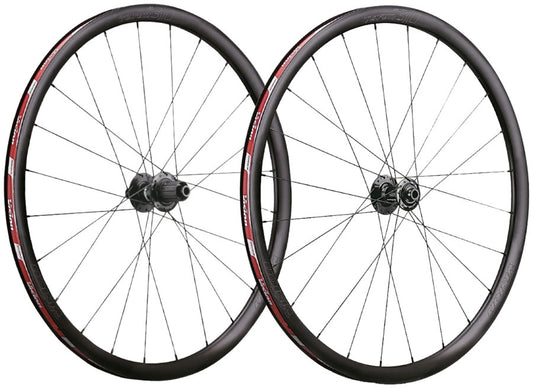 Vision Team i23 Aero Gravel Wheelset 700c 24H Front/Rear Tubeless Ready Centerlock Disc TA12 HG11