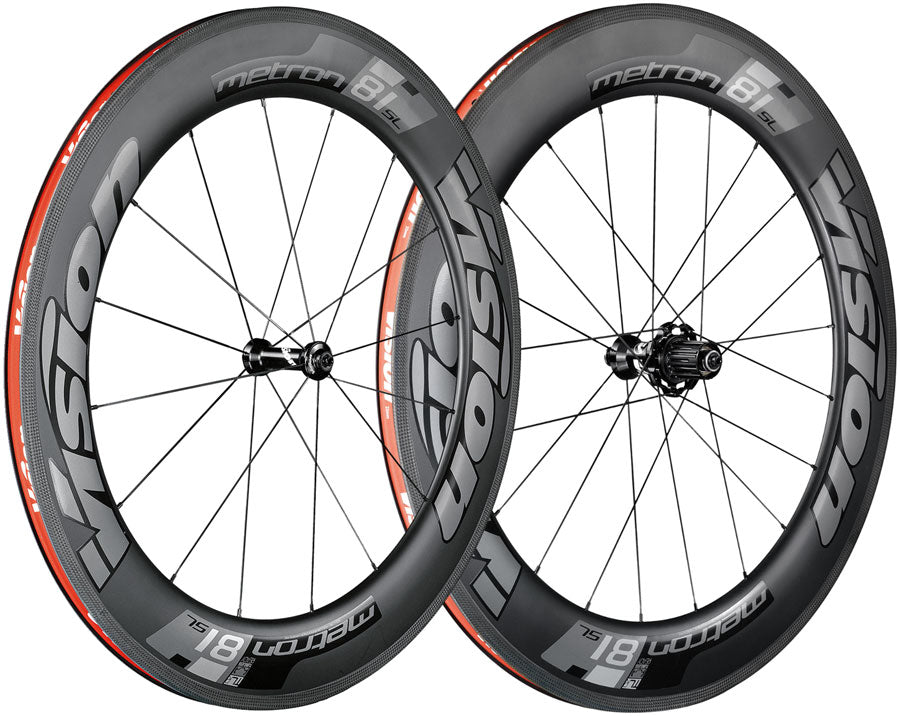 Vision Metron 81 TL Wheelset Tubeless 700c 16/21H Spoke Count Rim Brake Quick Release – BLK
