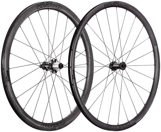 Vision SC30 AGX TL Wheelset Tubeless 700c 24/24H Spoke Count Disc Brake Center Lock Rotor Mount – BLK