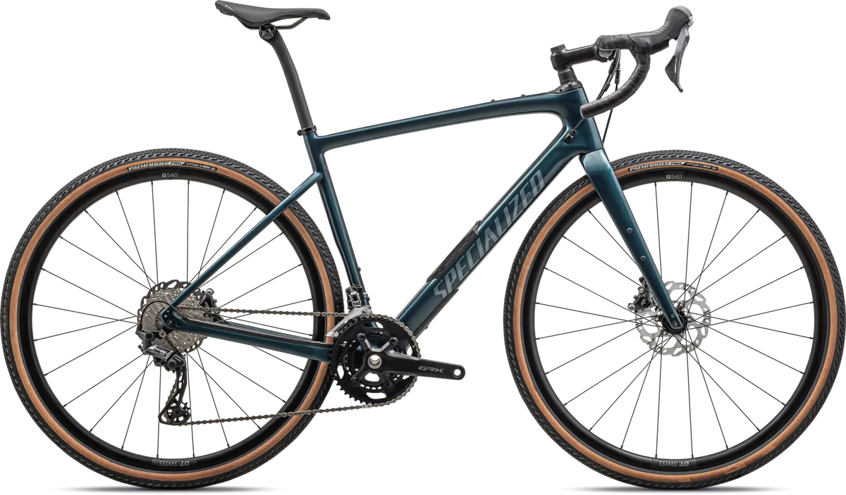 Diverge Comp Carbon - Shimano GRX - GLOSS METALLIC DEEP LAKE GRANITE/PEARL / 49