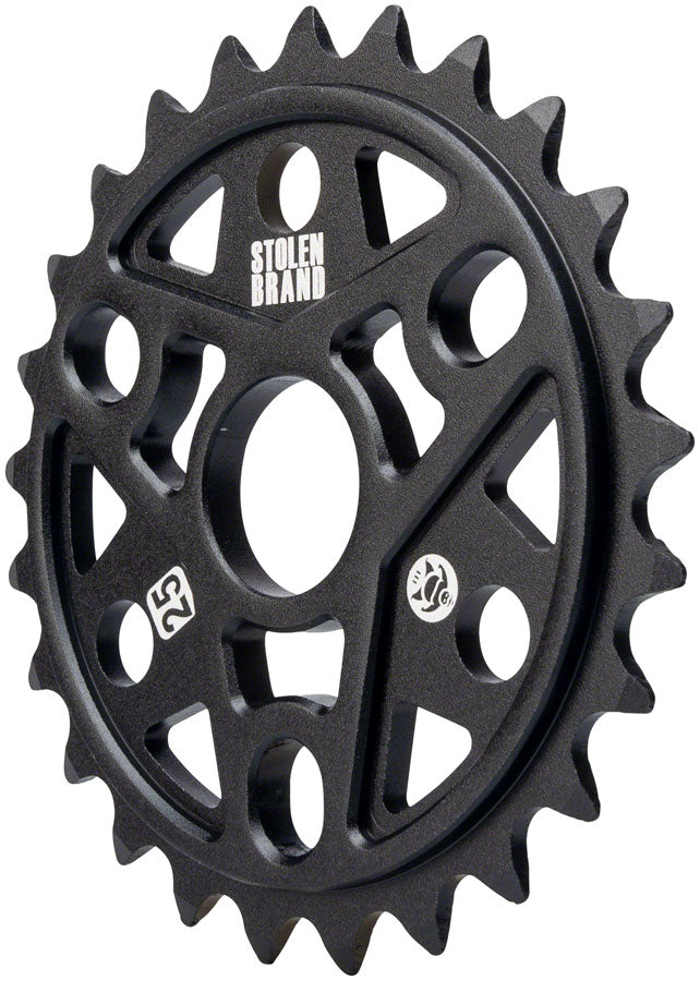 Stolen Sumo III Sprocket - 25t 6.0mm Thickness Aluminum Black
