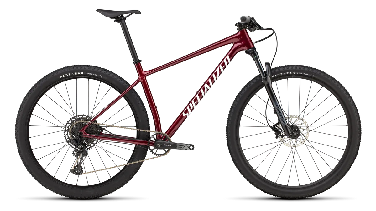 Chisel Hardtail - Gloss Maroon / White / XS