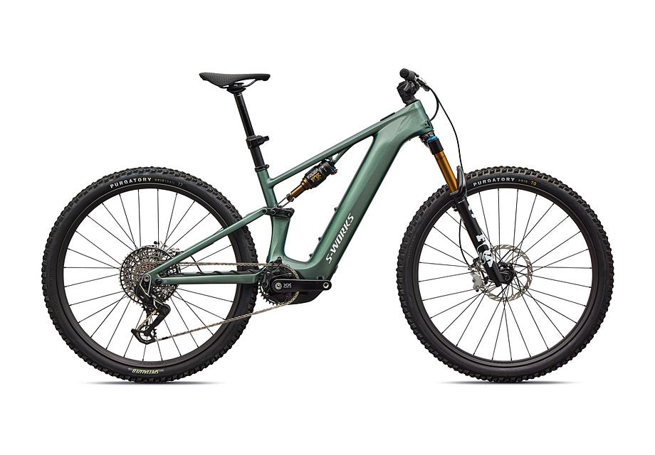 2026 Specialized Levo R S-Works Bike Gloss Premium Fjord Metallic / White S2