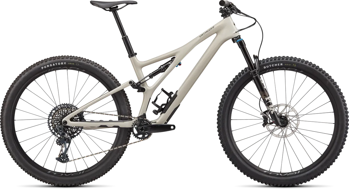 Stumpjumper Expert - SRAM GX Eagle, Fox Performance Elite - GLOSS WHITE MOUNTAINS / GUNMETAL / S1