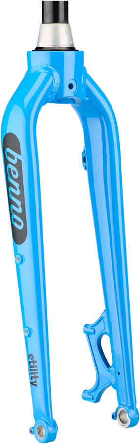 Benno Boost Replacement Fork - Aluminum 2022+ Thru-Axle 24" Post Mount Machine Blue