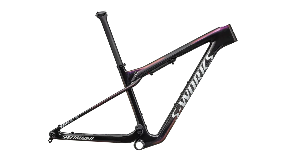S-Works Epic World Cup Frame - RockShox SIDLuxe WCID Ultimate - Gloss Carbon / Red Pearl / Chameleon Fade / XS