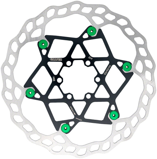 Galfer Floating Wave Disc Brake Rotor - 203mm x 2.0mm 6-Bolt Green