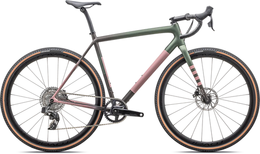 Crux Expert - SRAM Rival XPLR eTap AXS - Satin Cypress Metallic / Doppio / Dusky Pink / Champagne / 49