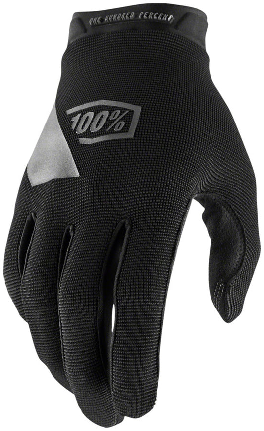 100% Ridecamp Gloves - Black Full Finger Women's Medium