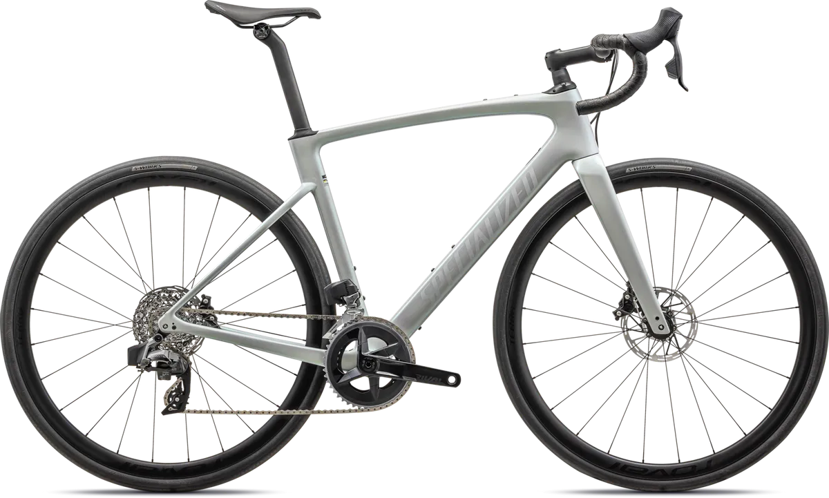 Roubaix SL8 Expert - SRAM Rival eTAP AXS - GLOSS DOVE GREY/CHAMELEON LAPIS / 44