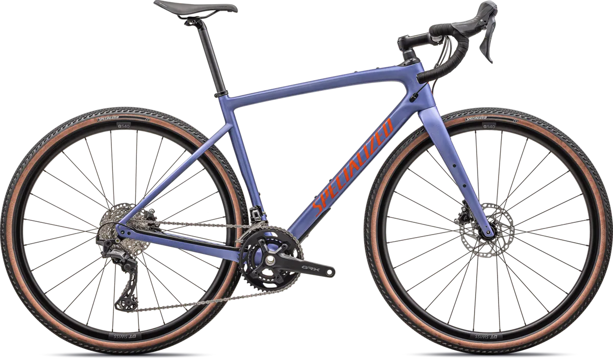 Diverge Sport Carbon - Shimano GRX - Satin Purple Indigo Tint / Purple Indigo / Amber Glow / 44