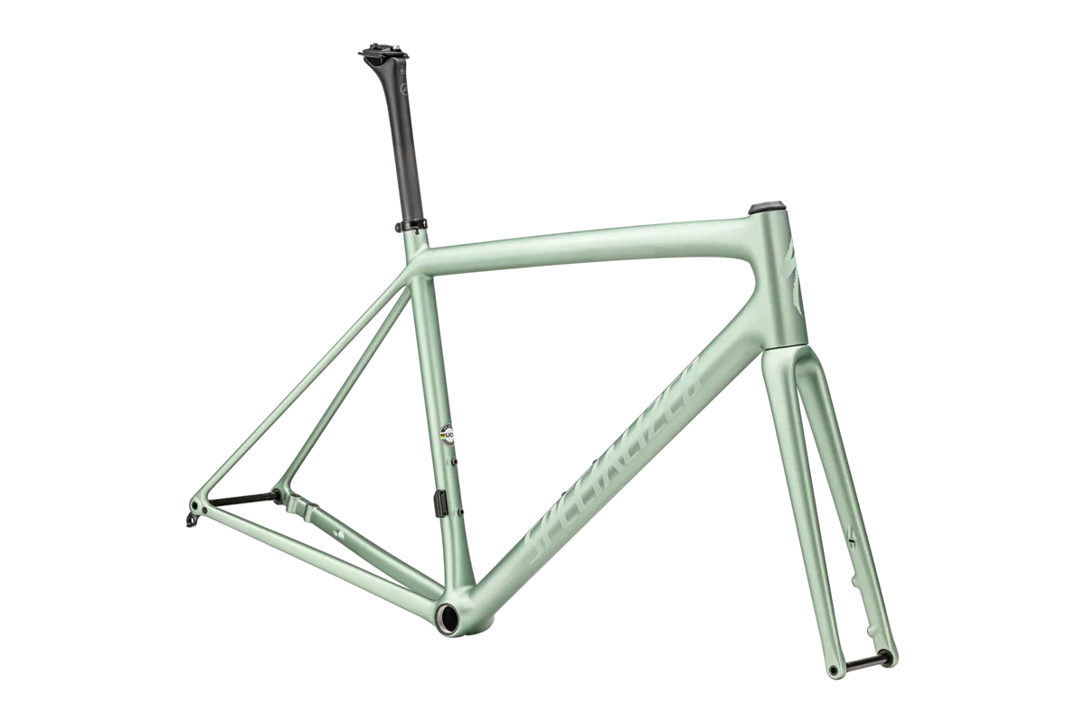 Aethos Frameset - FACT 10r Carbon - Satin Metallic White Sage/White Sage / 49