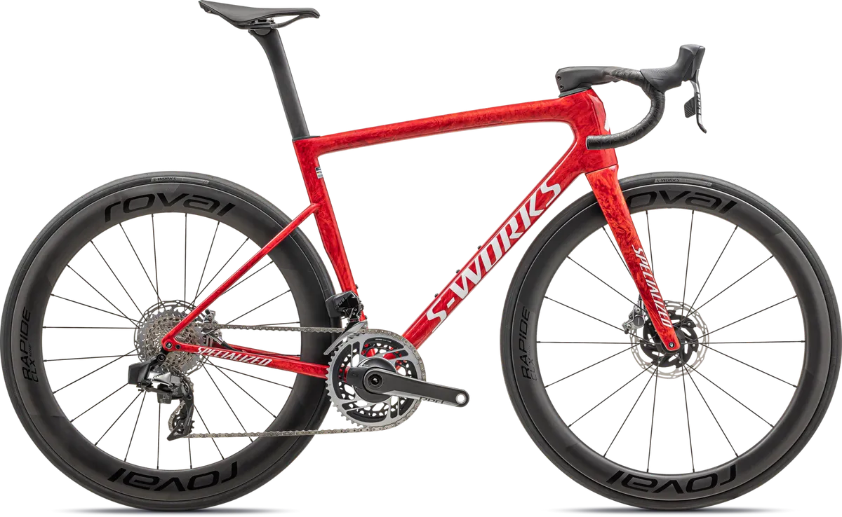 S-Works Tarmac SL8 - SRAM RED eTAP AXS - GLOSS RED SKY / FIERY RED STRATA / SATIN WHITE / 44