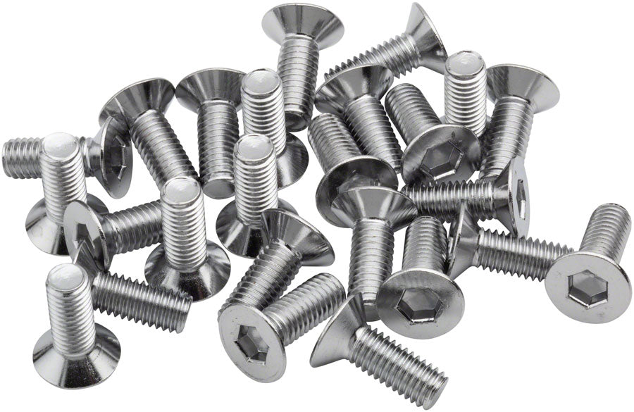BikeFit Cleat Screws 25-Pack 14mm SPD / MTB Compatible Countersunk 4mm Hex M5 X 0.8