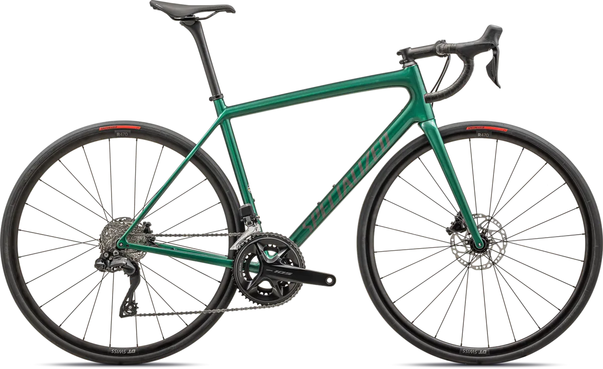 Aethos Comp - Shimano 105 Di2 - Gloss Metallic Pine Green Smoke / 49