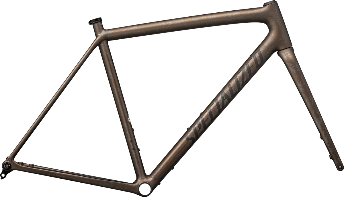 Crux Frameset - FACT 10R Carbon - Burnt Gold Metallic / Black Pearl Dry Impasto / Obsidian / 49
