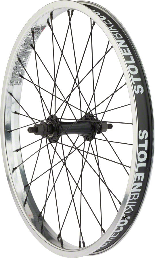 Stolen Rampage Front Wheel - 20" 3/8" x 100mm Rim Brake Polished Clincher