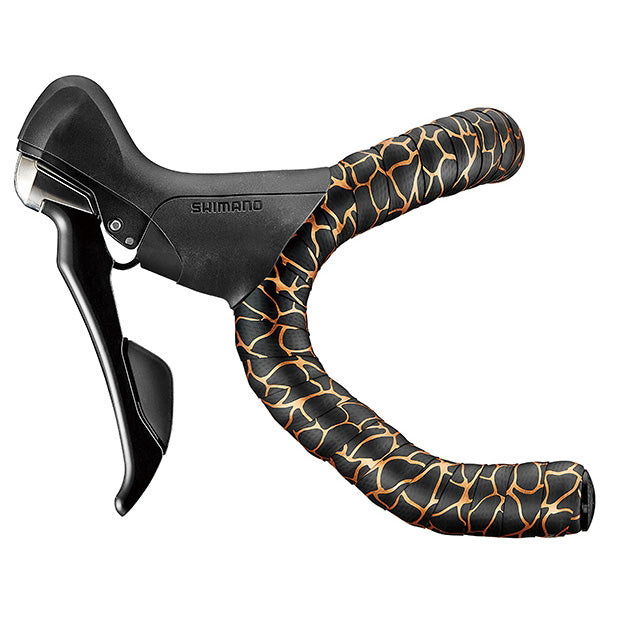 Ciclovation Leather Touch Handlebar Tape Magma Blk/Orange