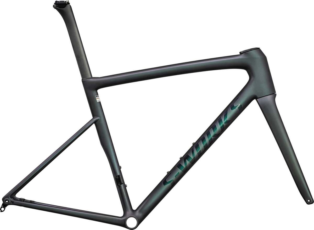S-Works Tarmac SL8 Frameset - FACT 12R Carbon - SATIN CARBON/BLACK TINT OVER CHAMELEON BLEND/SUPERNOVA / 44