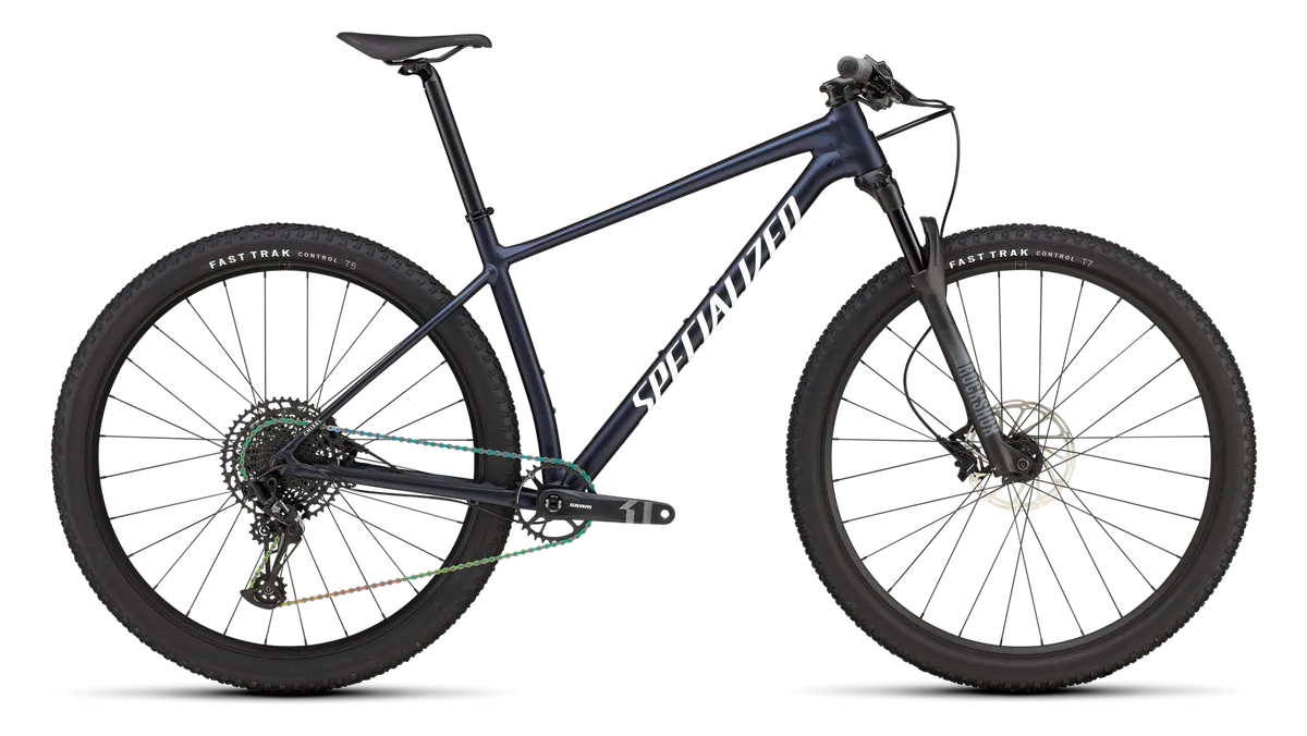 Chisel Hardtail Comp - Gloss Metallic Deep Marine / White / XS