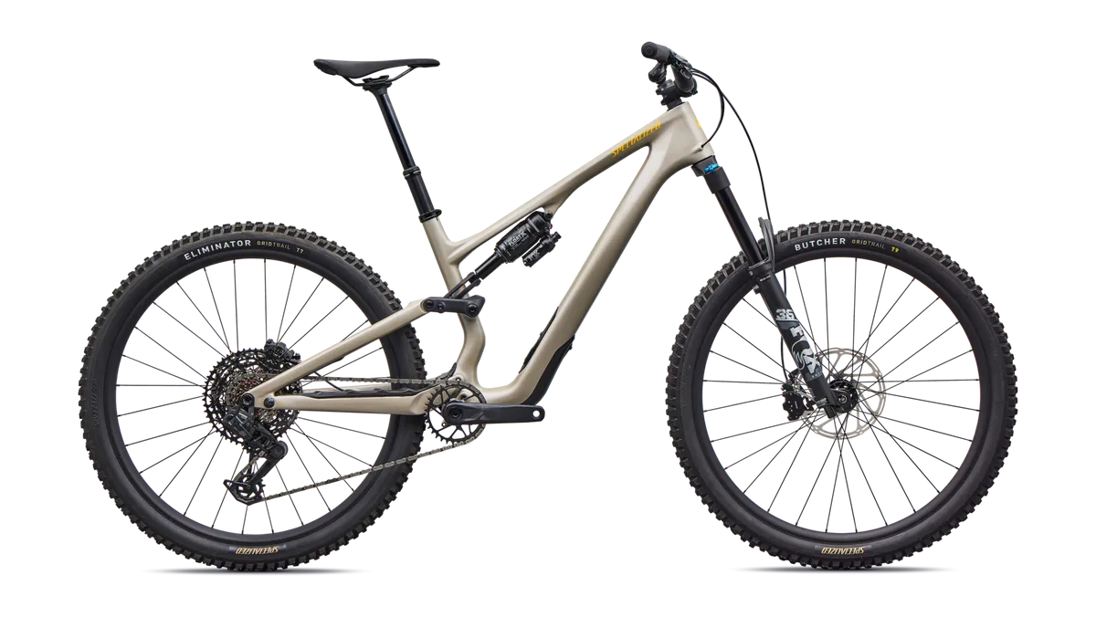 Stumpjumper 15 EVO Comp - SRAM S-1000 AXS, FOX Rhythm - Satin Sandstone Metallic / S1
